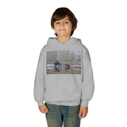 Youth Hoodie — Swimming Ducks Nature Photo Sweatshirt