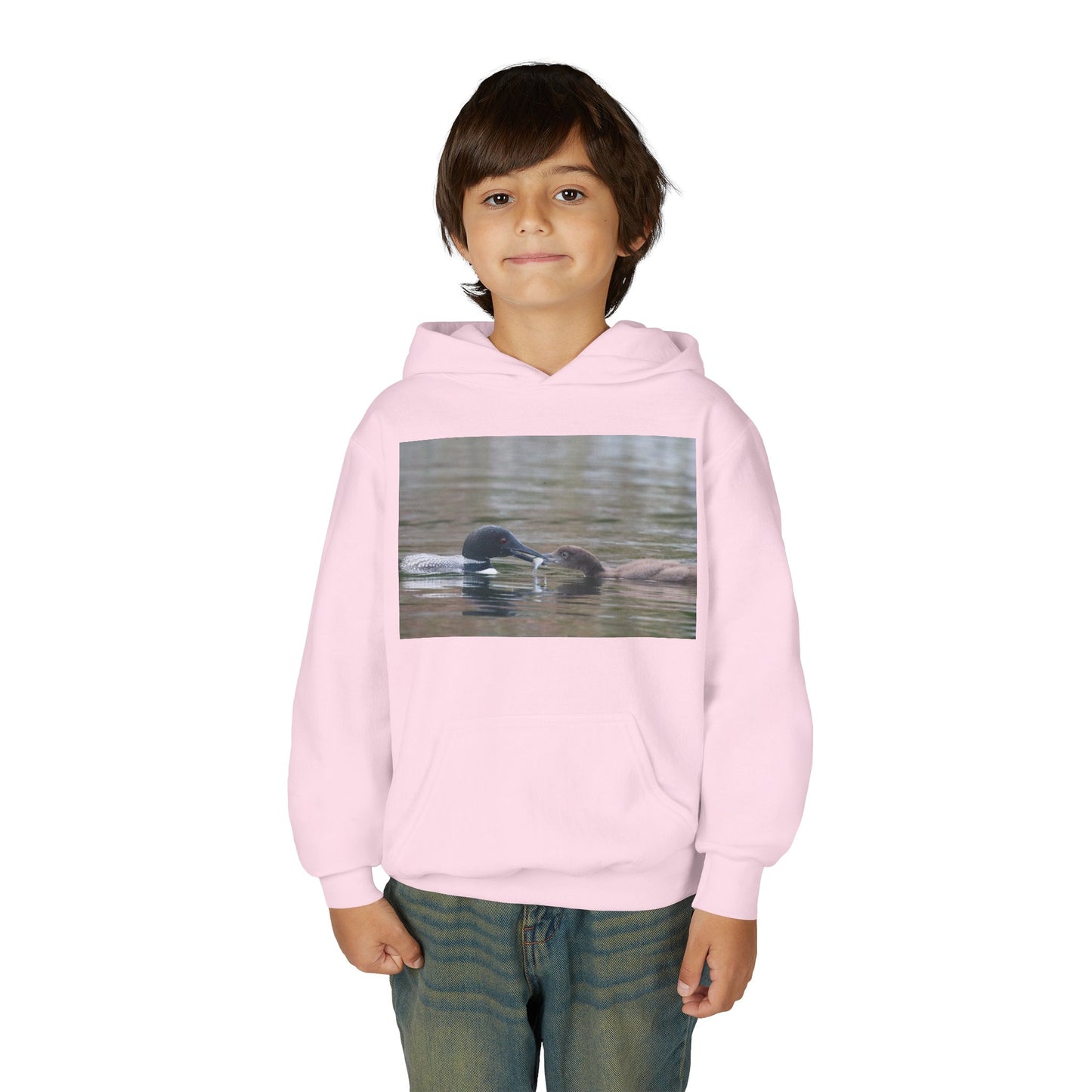 Youth Hoodie — Swimming Ducks Nature Photo Sweatshirt