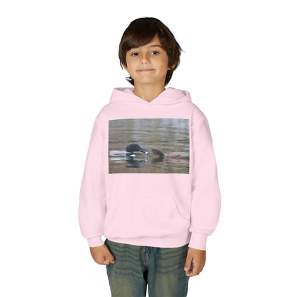 Youth Hoodie — Swimming Ducks Nature Photo Sweatshirt
