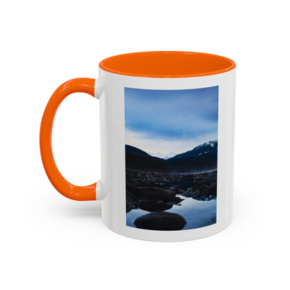 Mountain Lake Accent Coffee Mug — Scenic Wilderness Photo Travel Gift (11/15oz)