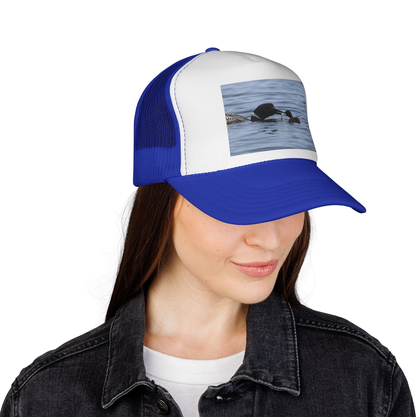Loon Family Trucker Cap — Waterfowl Wildlife Photo Hat