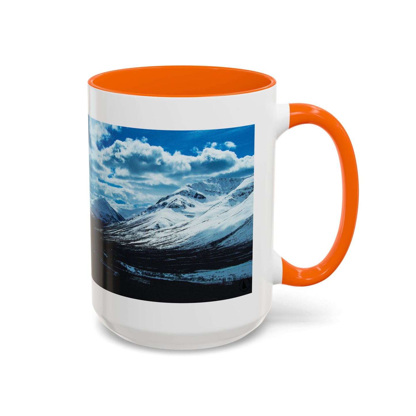 Mountain Landscape Accent Coffee Mug - Snowy Peaks Scenic 11/15oz