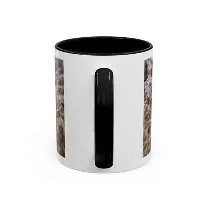 Ice-Coated Berries Accent Coffee Mug (11/15 oz) — Winter Nature Photo