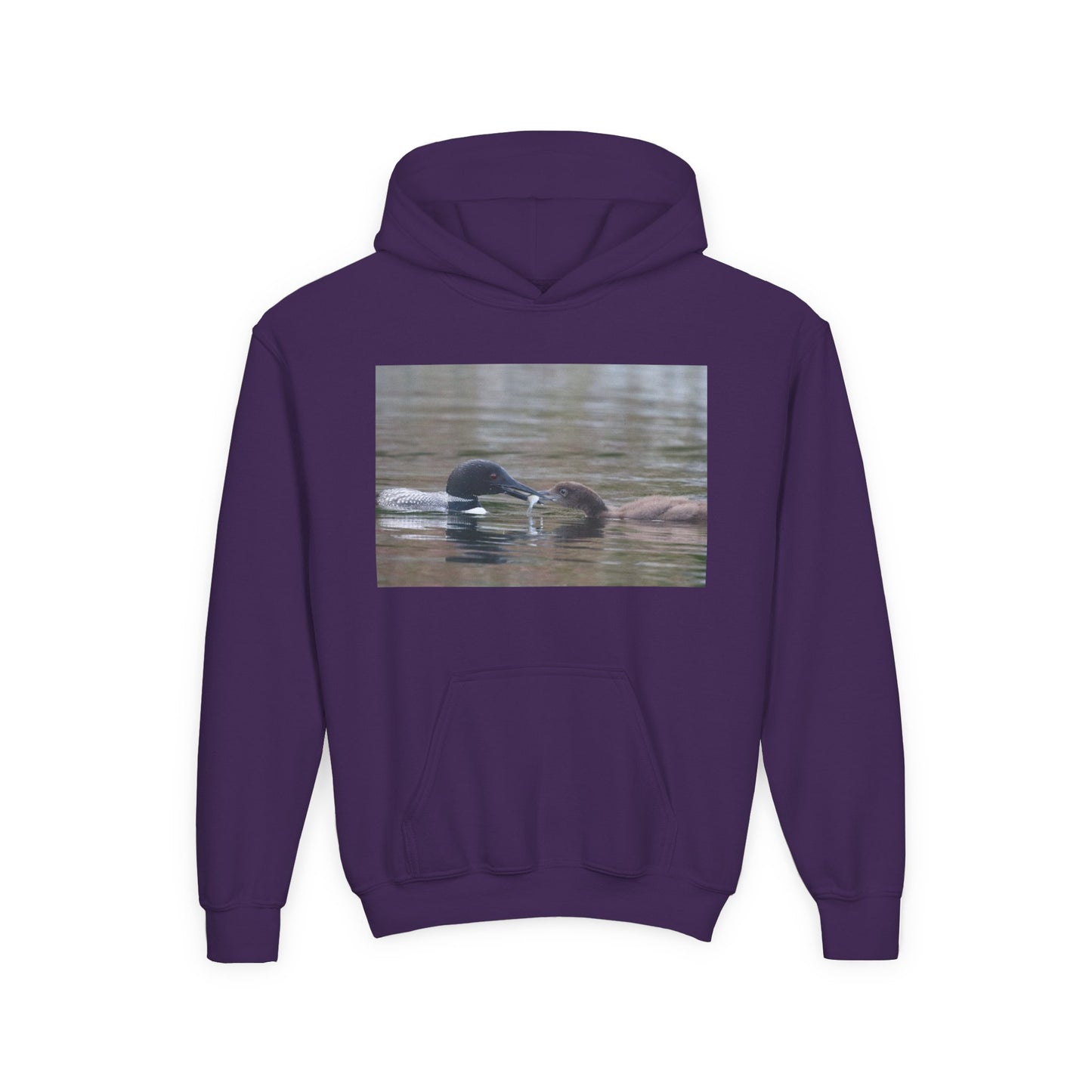 Youth Hoodie — Swimming Ducks Nature Photo Sweatshirt
