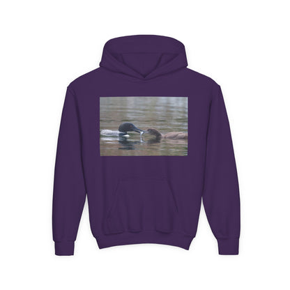 Youth Hoodie — Swimming Ducks Nature Photo Sweatshirt