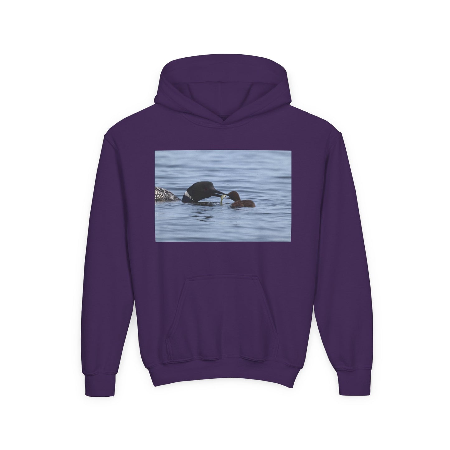 Duck Family Photo Hoodie — Youth Wildlife Nature Hoodie