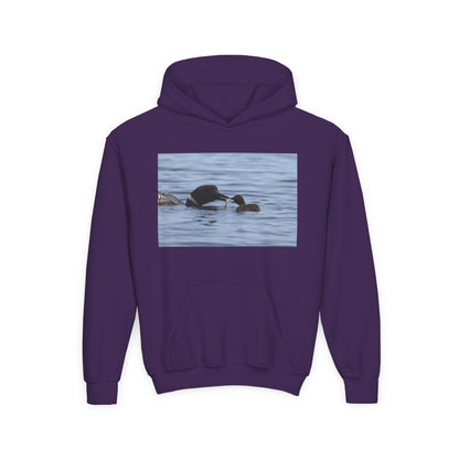 Duck Family Photo Hoodie — Youth Wildlife Nature Hoodie