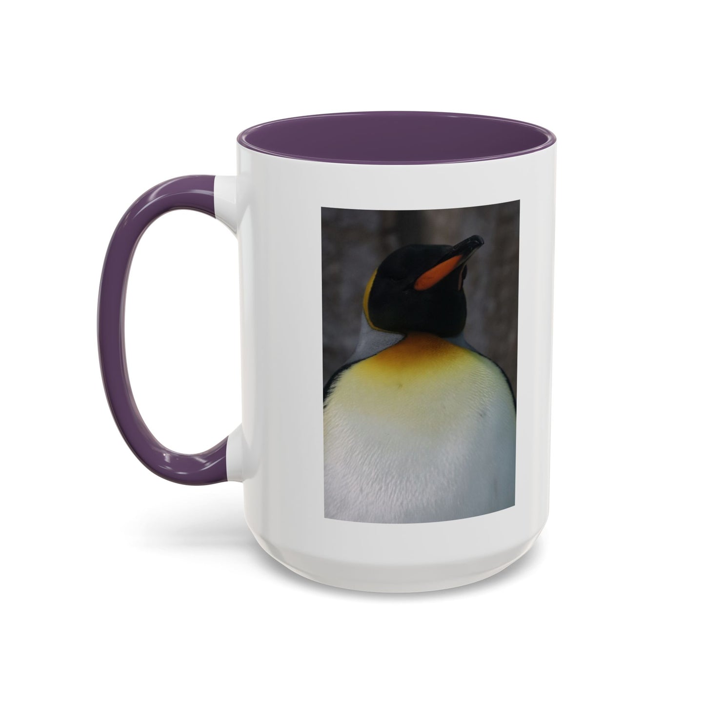 King Penguin Photo Coffee Mug — Cute Wildlife Accent Mug (11/15oz)