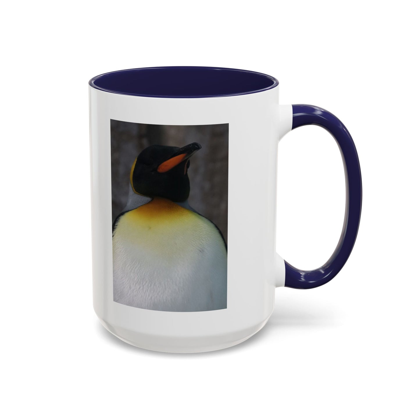 King Penguin Photo Coffee Mug — Cute Wildlife Accent Mug (11/15oz)