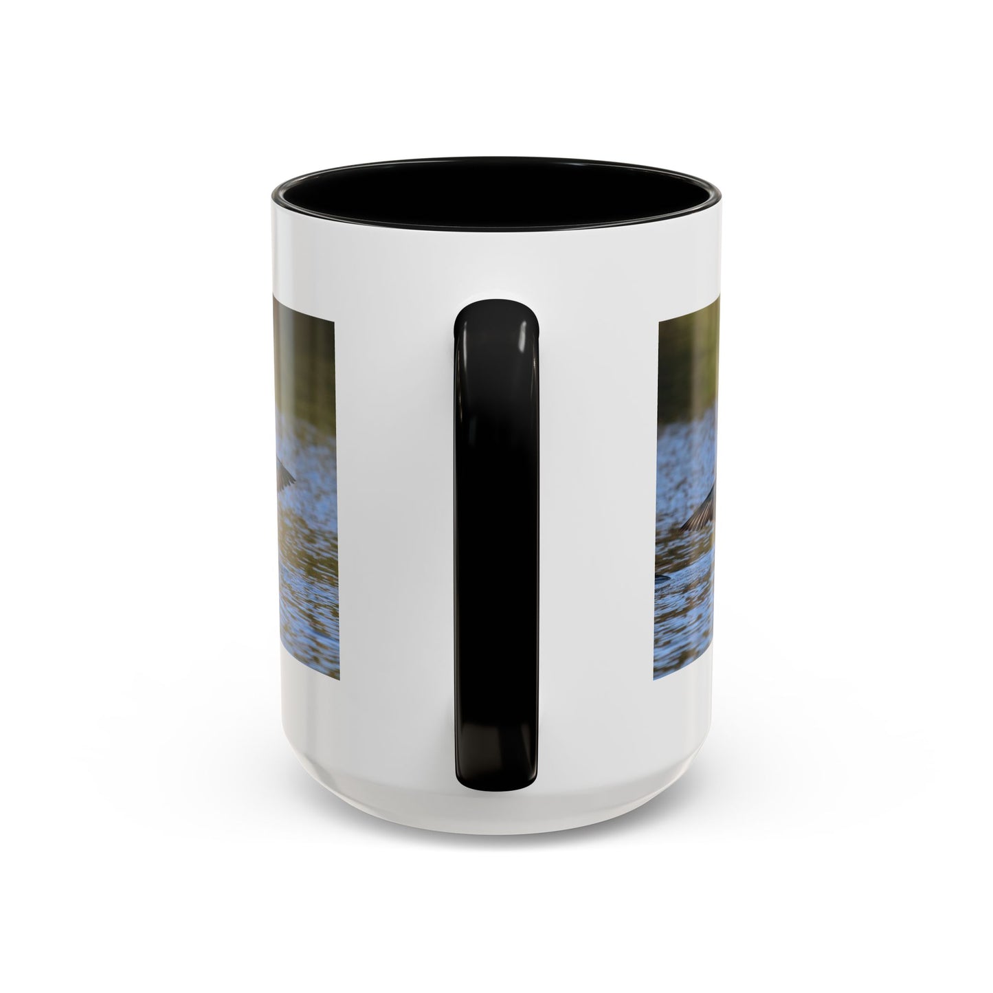 Loons in Flight Accent Coffee Mug — Wildlife Bird Photography Drinkware