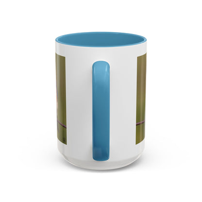 Bluebird Photo Coffee Mug — Eastern Bluebird with Insect Accent Mug (11/15 oz)
