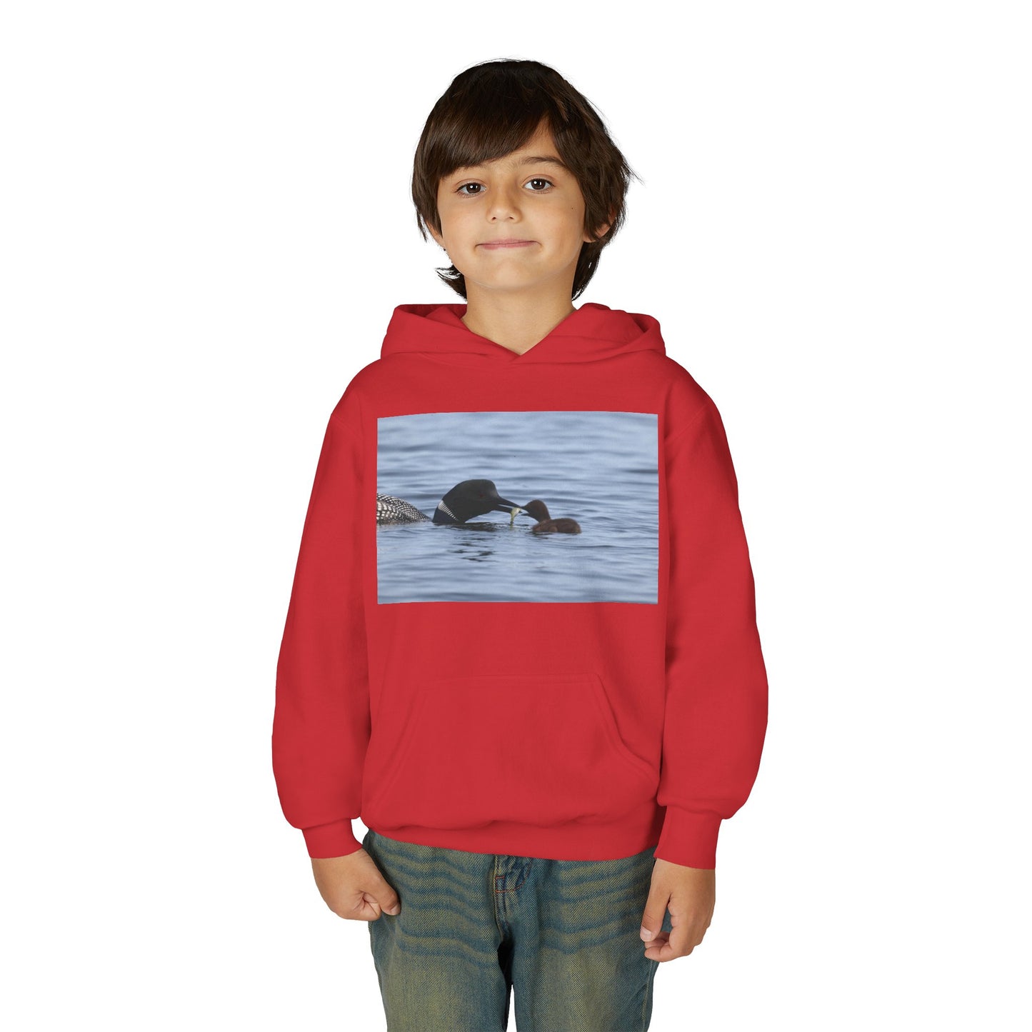 Duck Family Photo Hoodie — Youth Wildlife Nature Hoodie