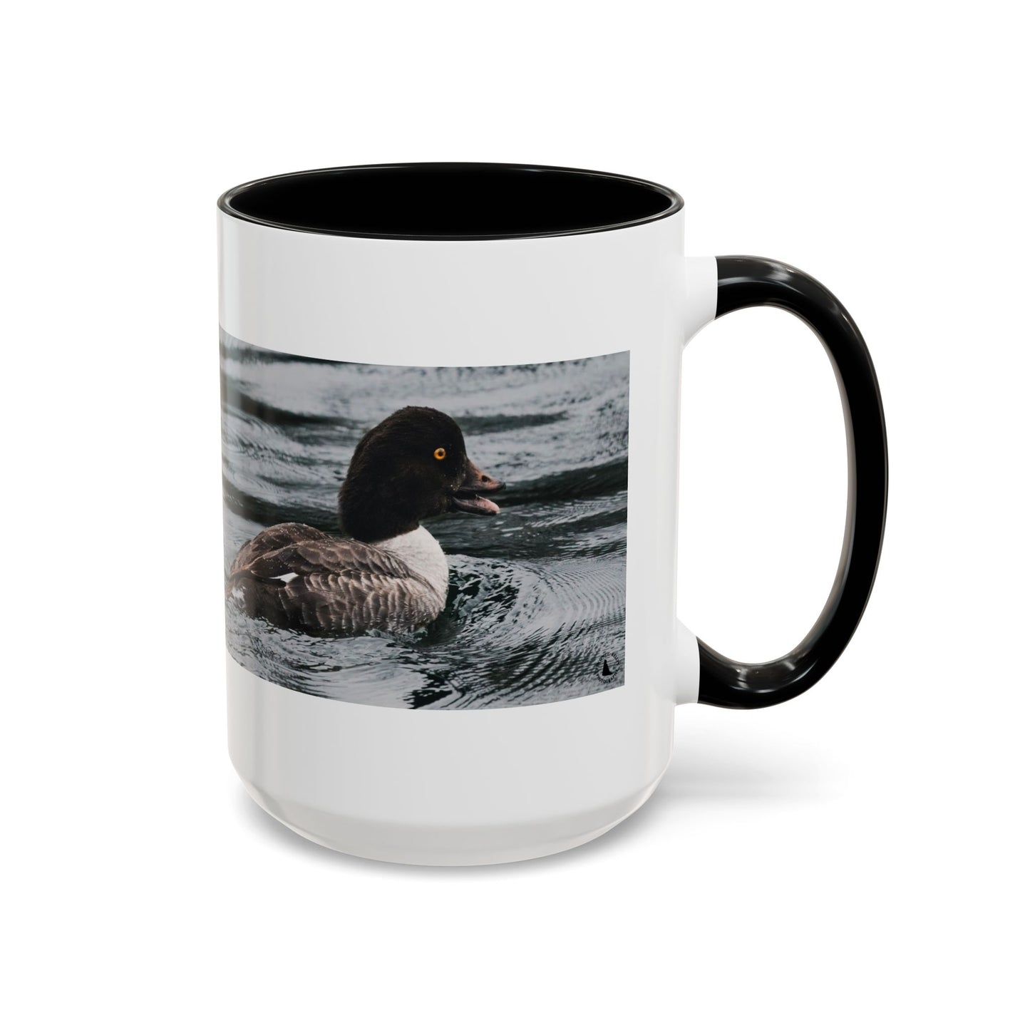 Goldeneye Duck Photo Accent Coffee Mug — Wildlife Nature Lover Gift (11/15 oz)