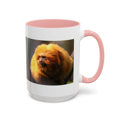 Golden Lion Tamarin Coffee Mug — Cute Exotic Monkey Accent Mug (11/15oz)