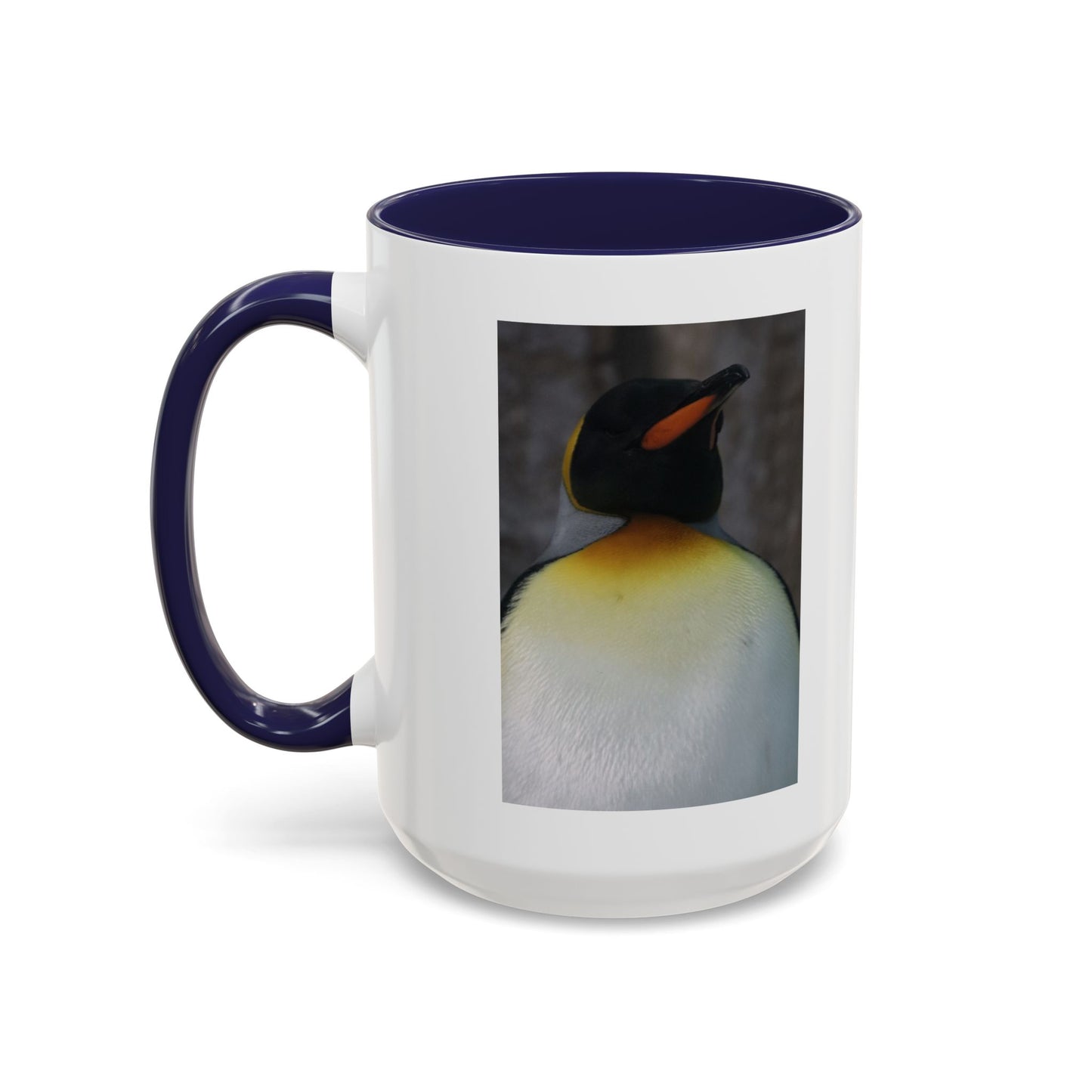 King Penguin Photo Coffee Mug — Cute Wildlife Accent Mug (11/15oz)