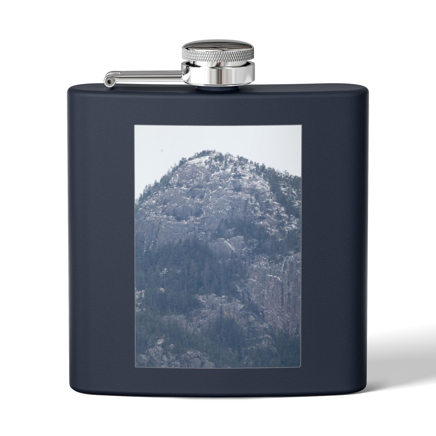 Mountain Mist Flask — 6oz Stainless Steel Hip Flask