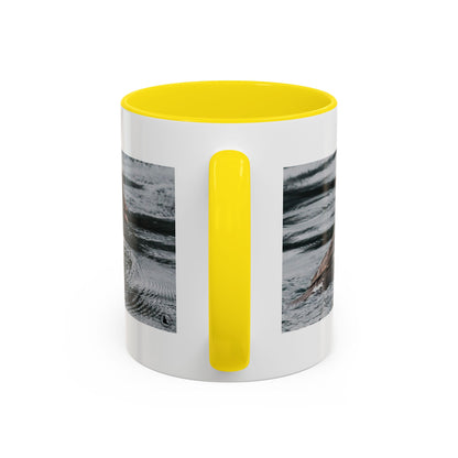 Goldeneye Duck Photo Accent Coffee Mug — Wildlife Nature Lover Gift (11/15 oz)