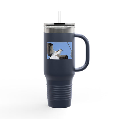 40oz Insulated Travel Mug — Seagull Photo Beach Tumbler