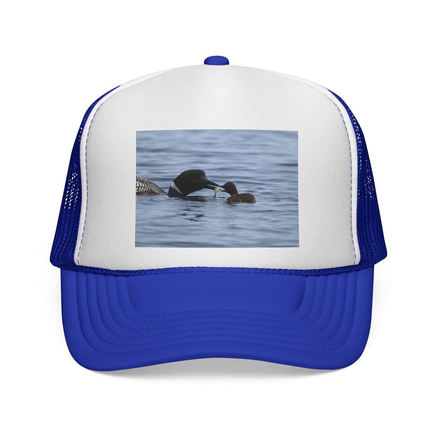 Loon Family Trucker Cap — Waterfowl Wildlife Photo Hat