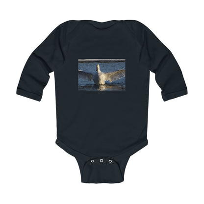 Infant Bodysuit with Swan Photo — Cute Waterfowl Baby Onesie