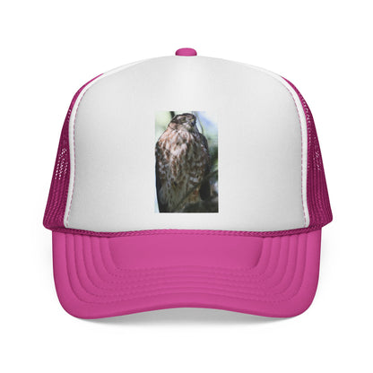 Trucker Hat with Owl Photo — Outdoor Nature Cap for Bird Lovers