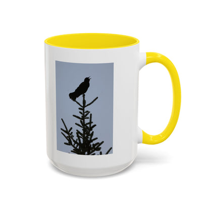 Songbird Silhouette Accent Coffee Mug — Black Interior 11/15oz