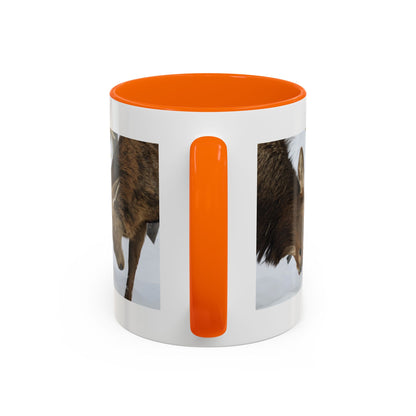 Deer Antler Clash Coffee Mug — Rustic Wildlife Accent Mug (11/15oz)