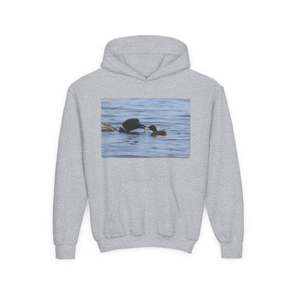 Duck Family Photo Hoodie — Youth Wildlife Nature Hoodie