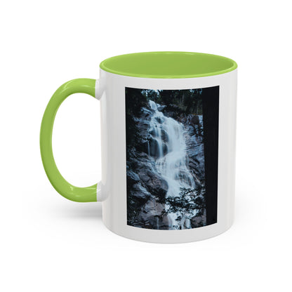 Waterfall Photo Accent Coffee Mug – Scenic Nature Travel Gift (11/15oz)