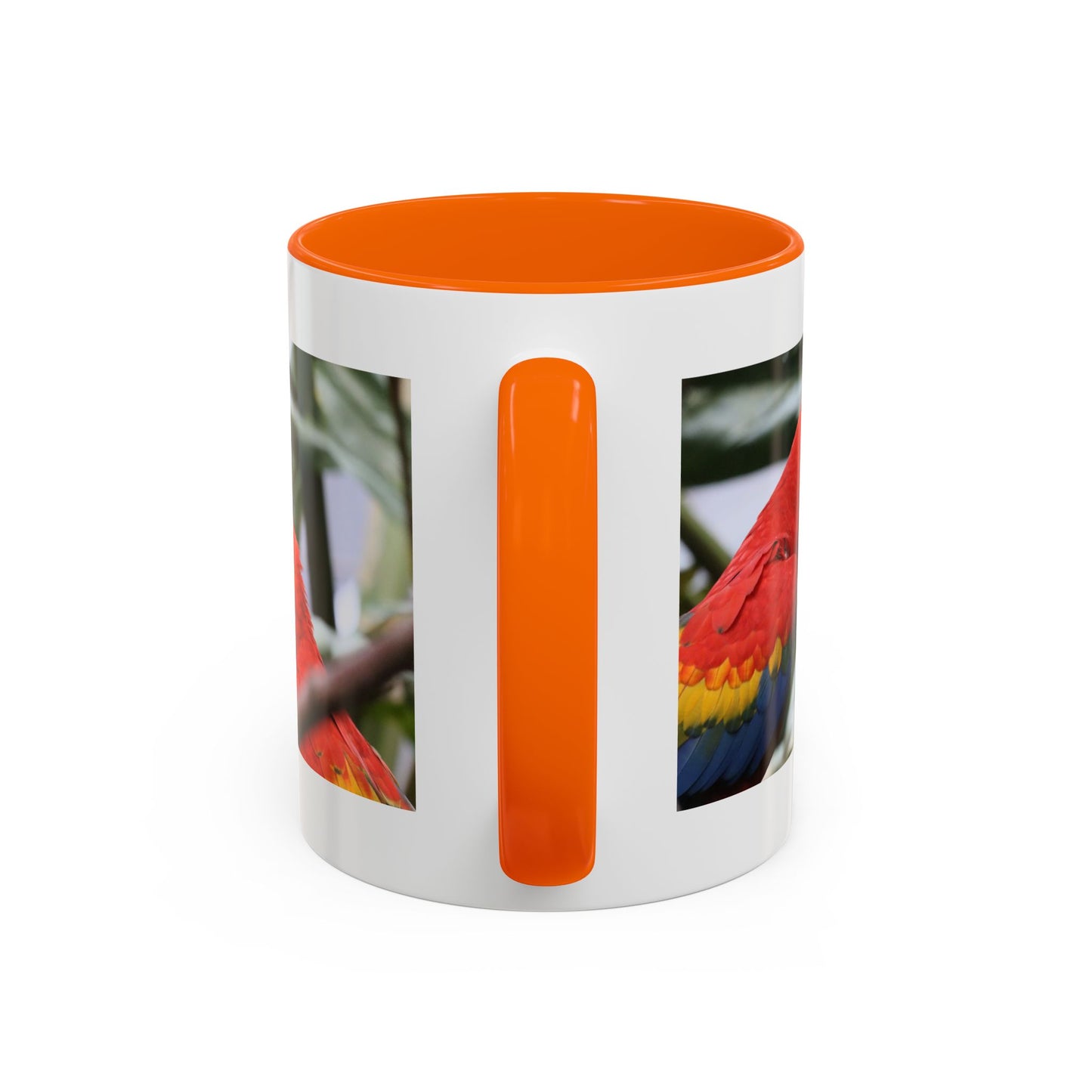 Scarlet Macaw Coffee Mug — Tropical Parrot Accent Mug (11/15oz)
