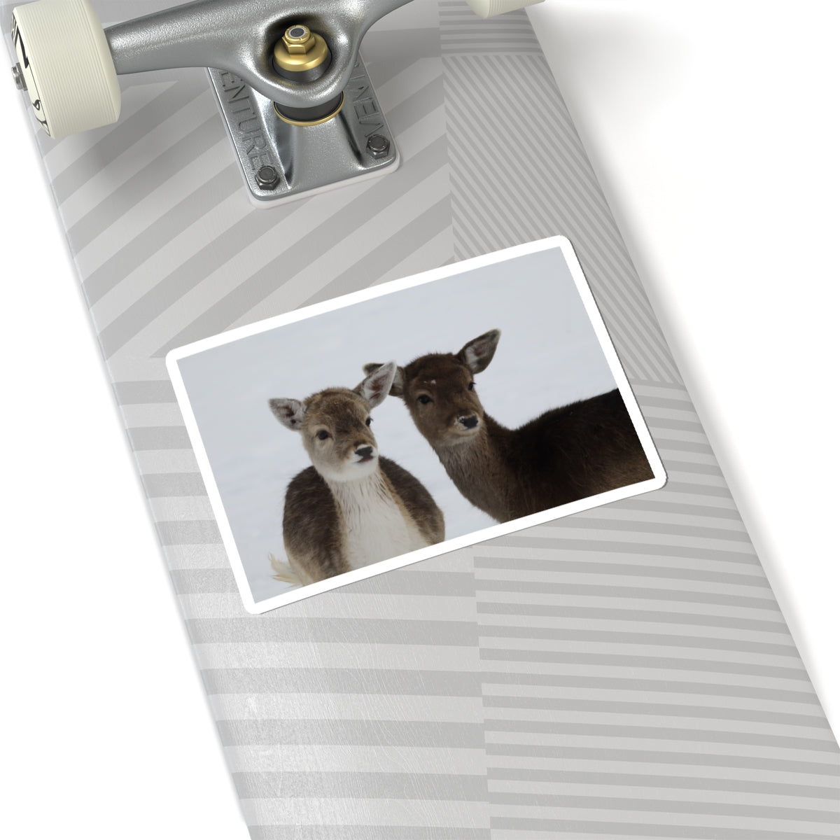Fawn Pair Sticker — Cute Deer Kiss-Cut Vinyl Decal for Laptops & Water Bottles