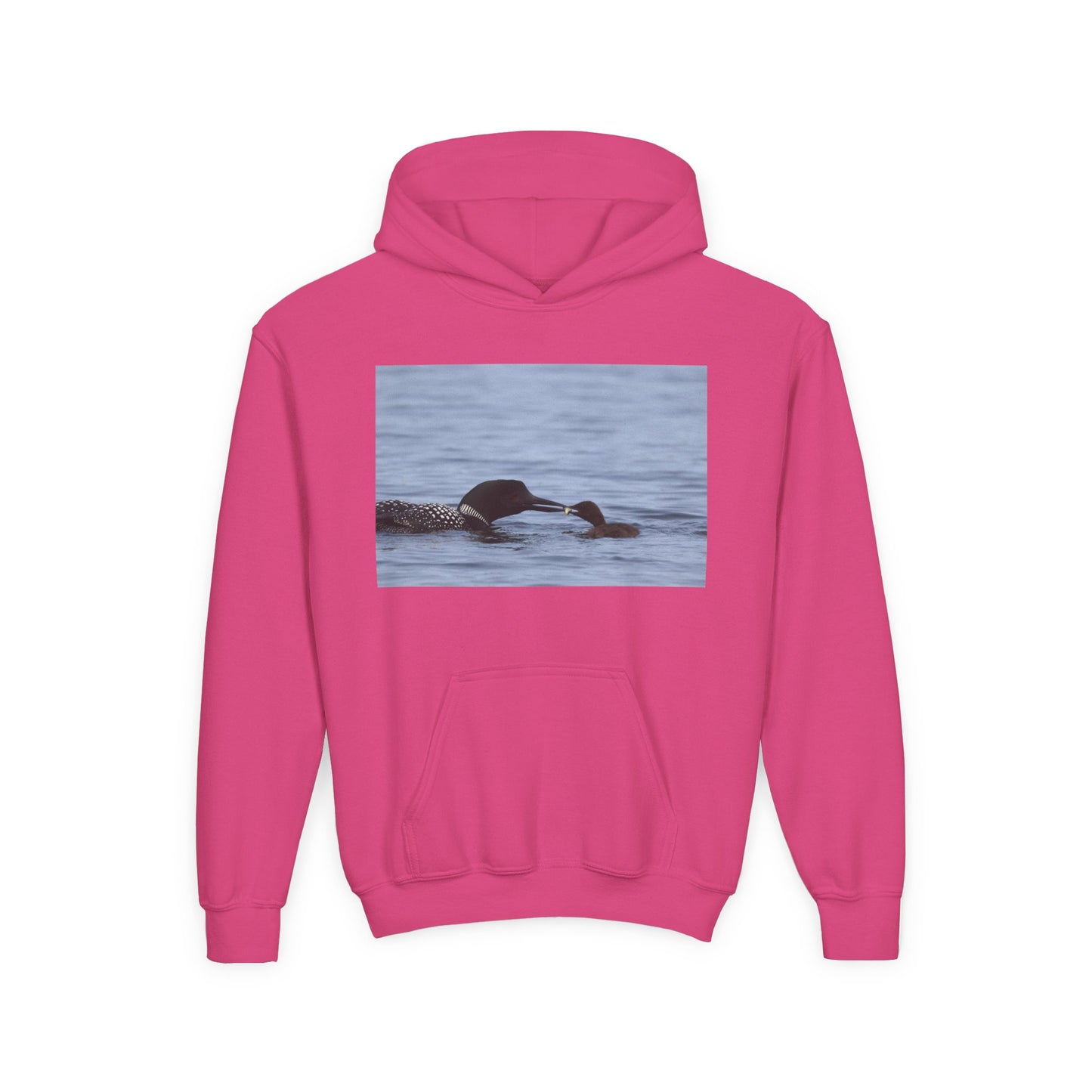 Youth Hoodie with Swimming Otters Photo – Cute River Otter Kids Sweatshirt