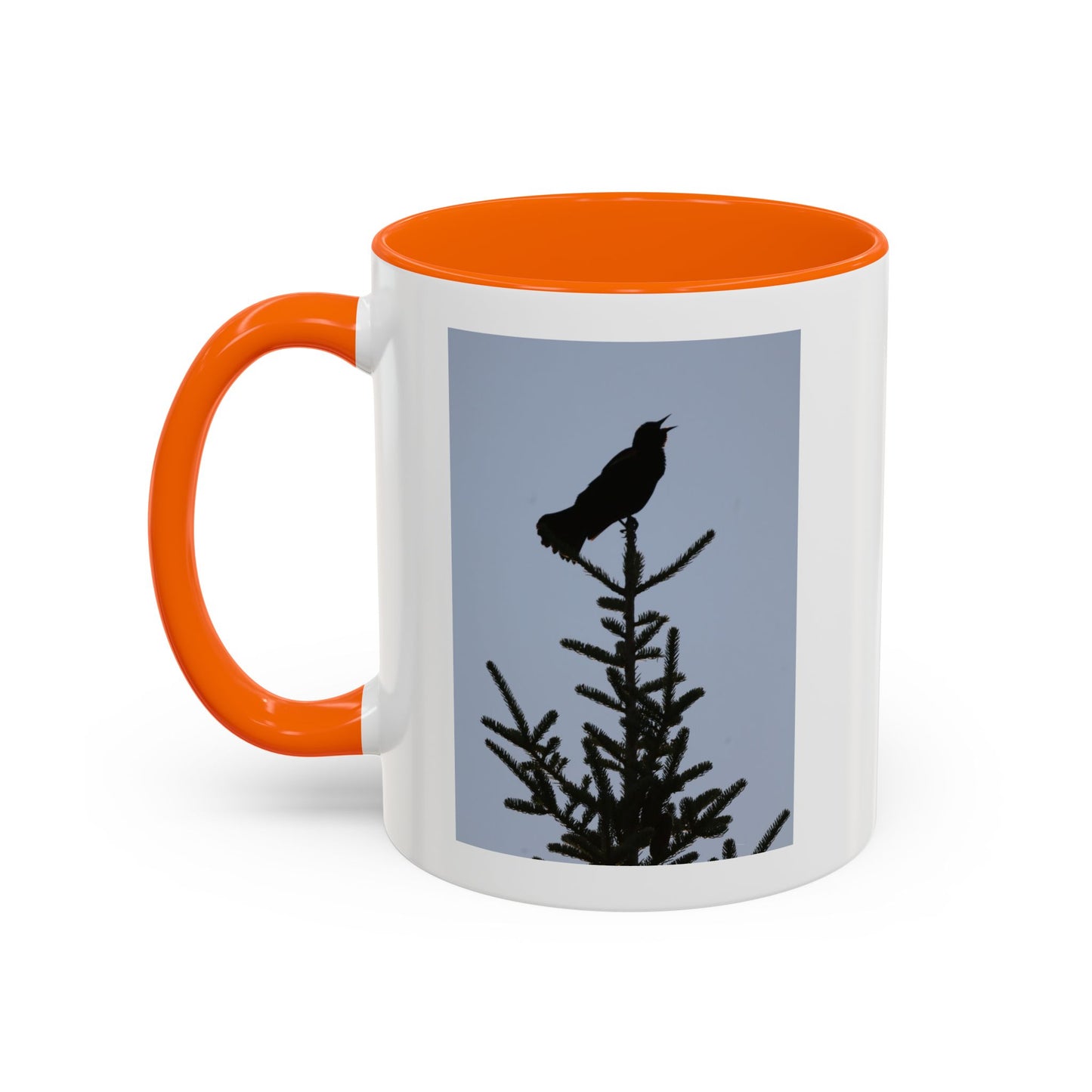Songbird Silhouette Accent Coffee Mug — Black Interior 11/15oz