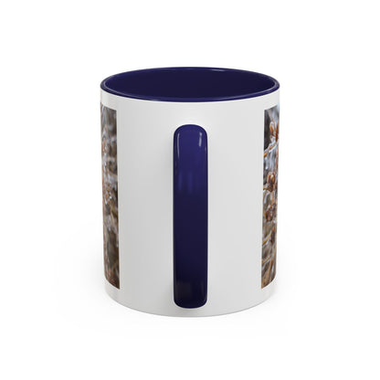 Ice-Coated Berries Accent Coffee Mug (11/15 oz) — Winter Nature Photo