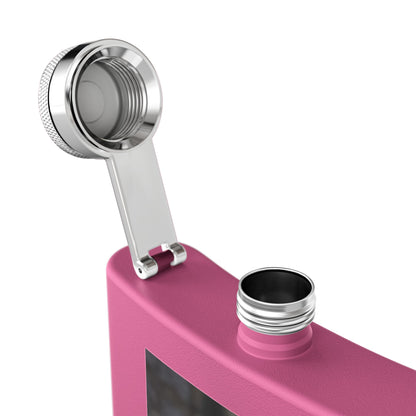 Penguin Portrait Flask — 6oz Stainless Steel Hip Flask