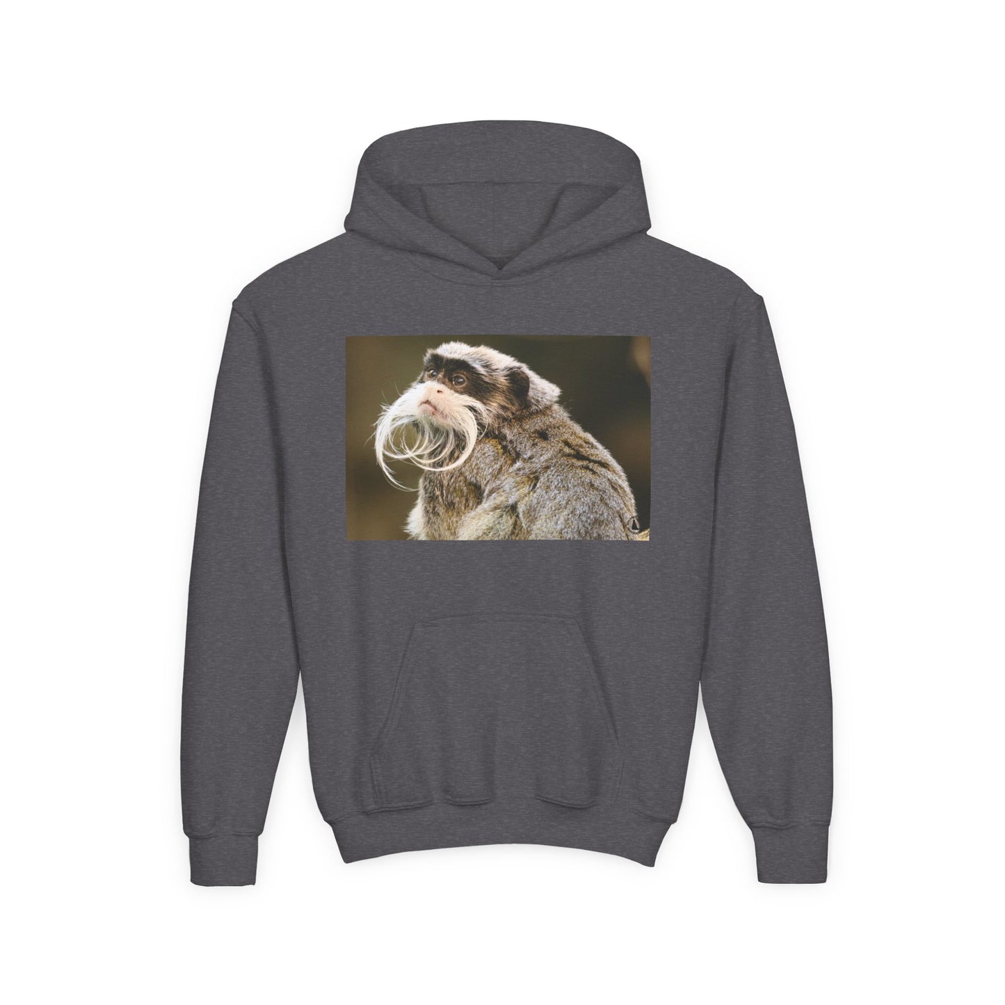 Youth Hoodie with Mustached Tamandua Anteater Photo – Cute Animal Kids Sweatshirt