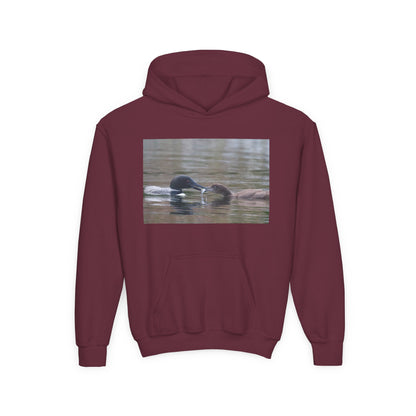 Youth Hoodie — Swimming Ducks Nature Photo Sweatshirt