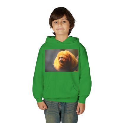Golden Lion Tamarin Youth Hoodie — Cute Monkey Photo Sweatshirt for Kids