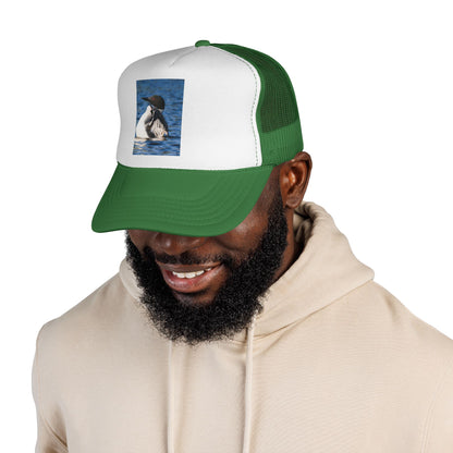 Loon Waterfowl Trucker Cap – Vintage Nature Bird Hat for Birdwatchers
