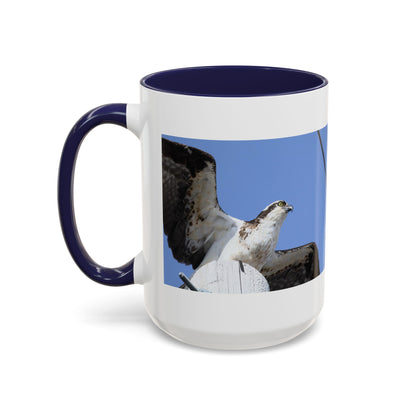 Osprey Photo Accent Coffee Mug – Wildlife Bird Photography Drinkware (11/15 oz)