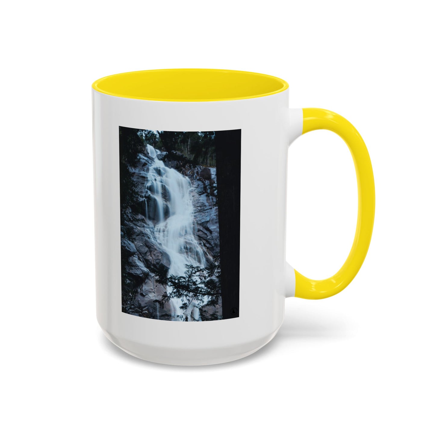 Waterfall Photo Accent Coffee Mug – Scenic Nature Travel Gift (11/15oz)