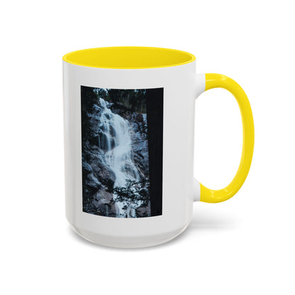 Waterfall Photo Accent Coffee Mug – Scenic Nature Travel Gift (11/15oz)