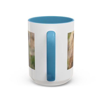 Funny Brown Bear Photo Accent Coffee Mug (11/15 oz)