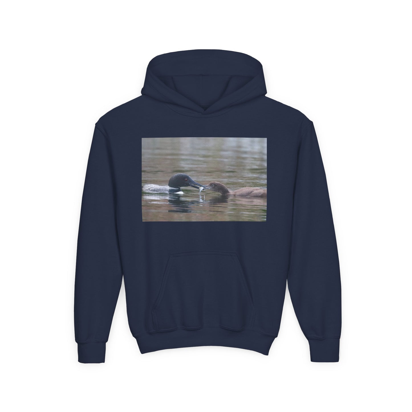Youth Hoodie — Swimming Ducks Nature Photo Sweatshirt
