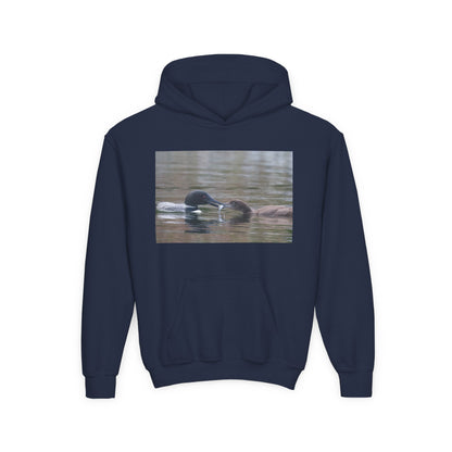 Youth Hoodie — Swimming Ducks Nature Photo Sweatshirt