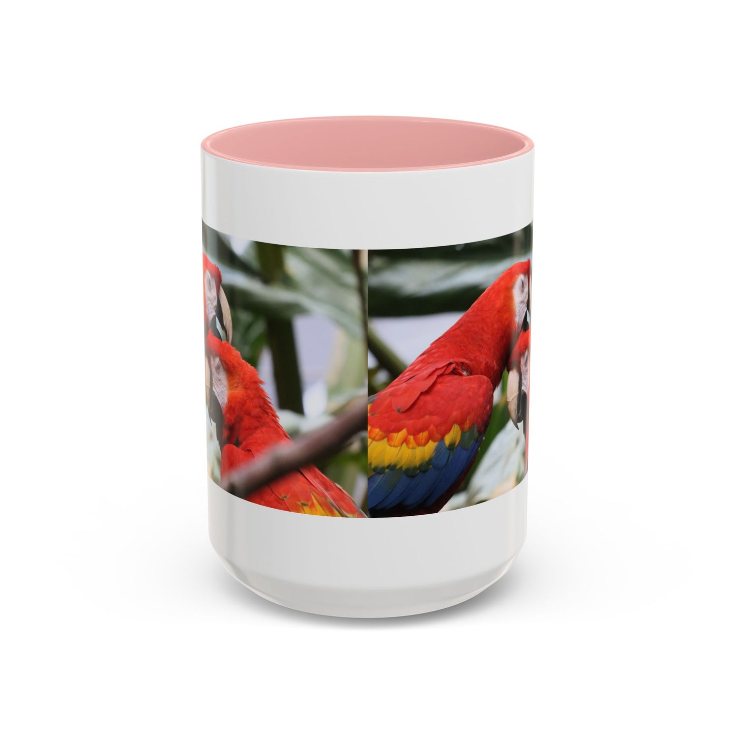 Scarlet Macaw Coffee Mug — Tropical Parrot Accent Mug (11/15oz)