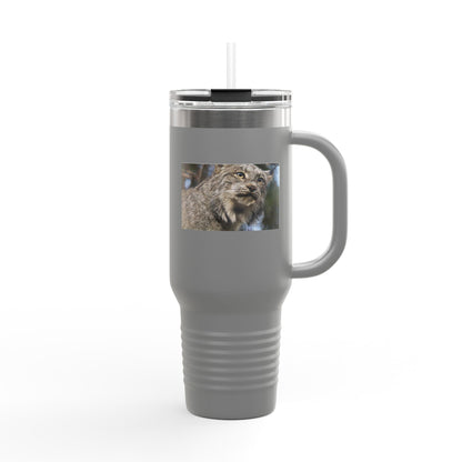 40oz Insulated Travel Mug with Wildcat Photo - Large Thermal Tumbler for Commuting & Outdoors