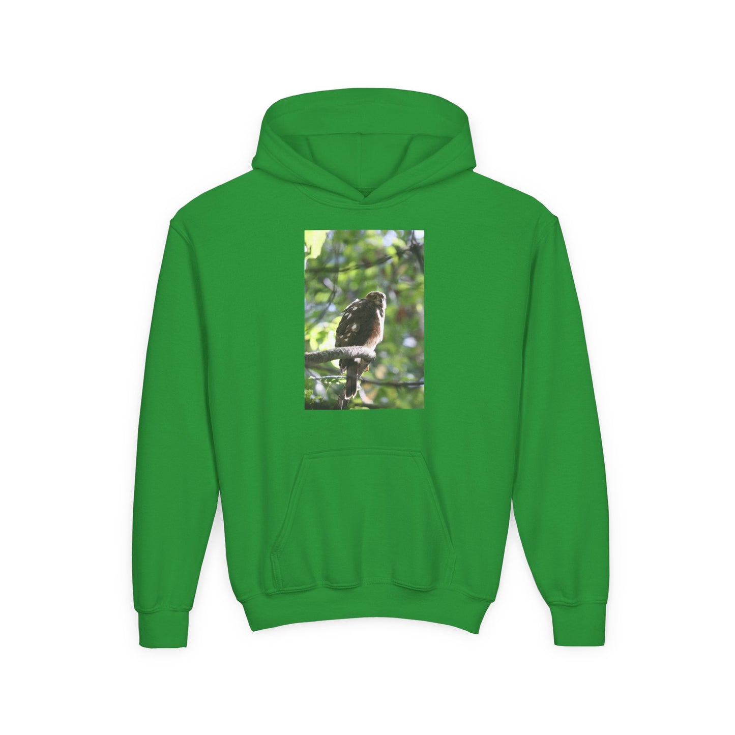 Youth Hoodie — Woodland Sparrow Photo Pullover