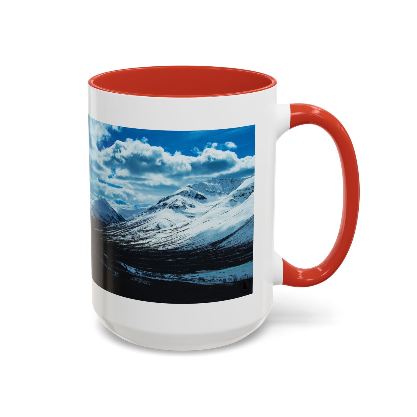 Mountain Landscape Accent Coffee Mug - Snowy Peaks Scenic 11/15oz