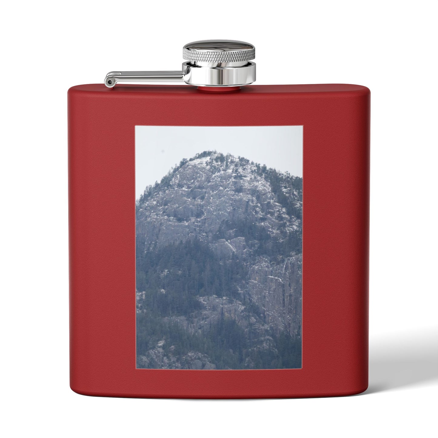 Mountain Mist Flask — 6oz Stainless Steel Hip Flask